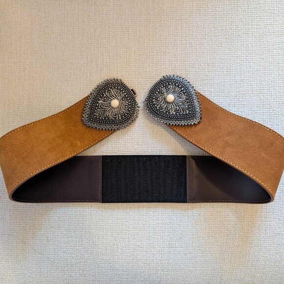 Sezane Tamara belt in Camel (size 75)